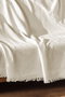 L'essentiel linge de maison Funda de Sofá Merlin Ecru, 100% Algodón Reciclado, 170 x 205 cm